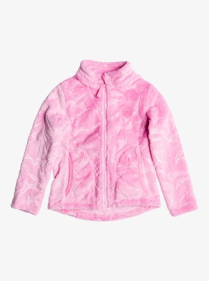 Dívčí Snowboardové Bundy Roxy Mini Igloo Technical Zip-Up S Kapucí Fleece | ELOY-76908