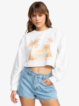 Mikina s Kapucí Roxy Sunset Beach Morning Hike Crop | TIEB-34609