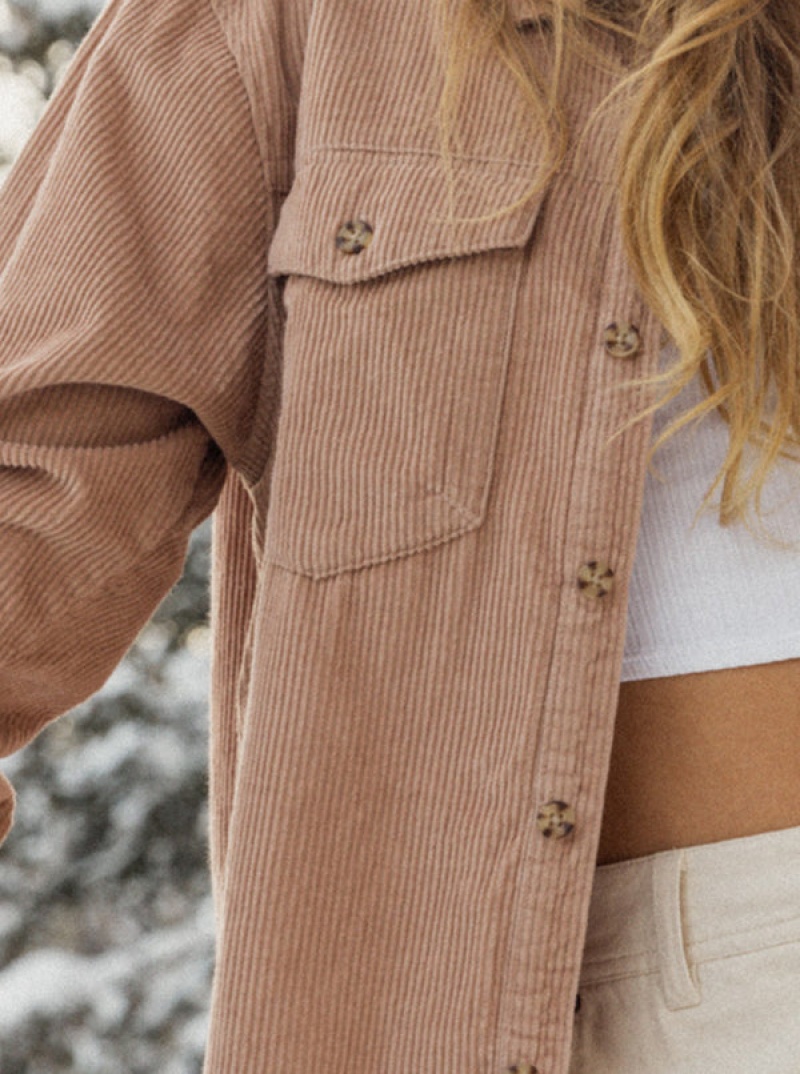 Bundy Roxy Let It Go Corduroy Long Sleeve | XOHV-05689