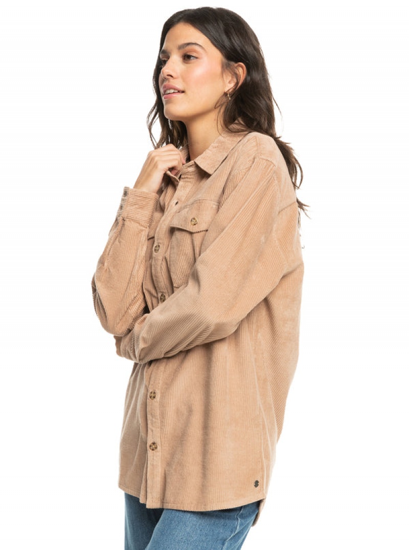 Bundy Roxy Let It Go Corduroy Long Sleeve | XOHV-05689