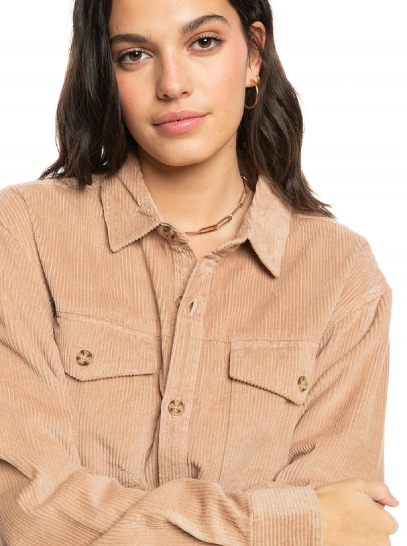 Bundy Roxy Let It Go Corduroy Long Sleeve | XOHV-05689