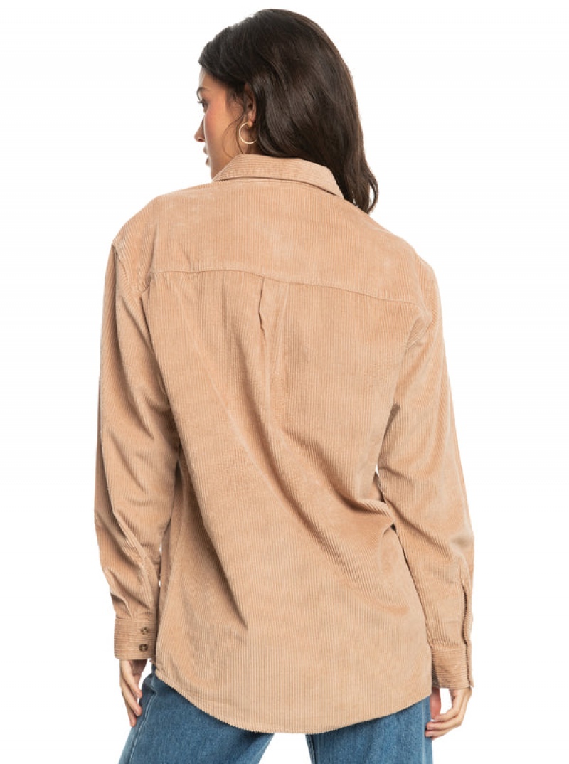 Bundy Roxy Let It Go Corduroy Long Sleeve | XOHV-05689