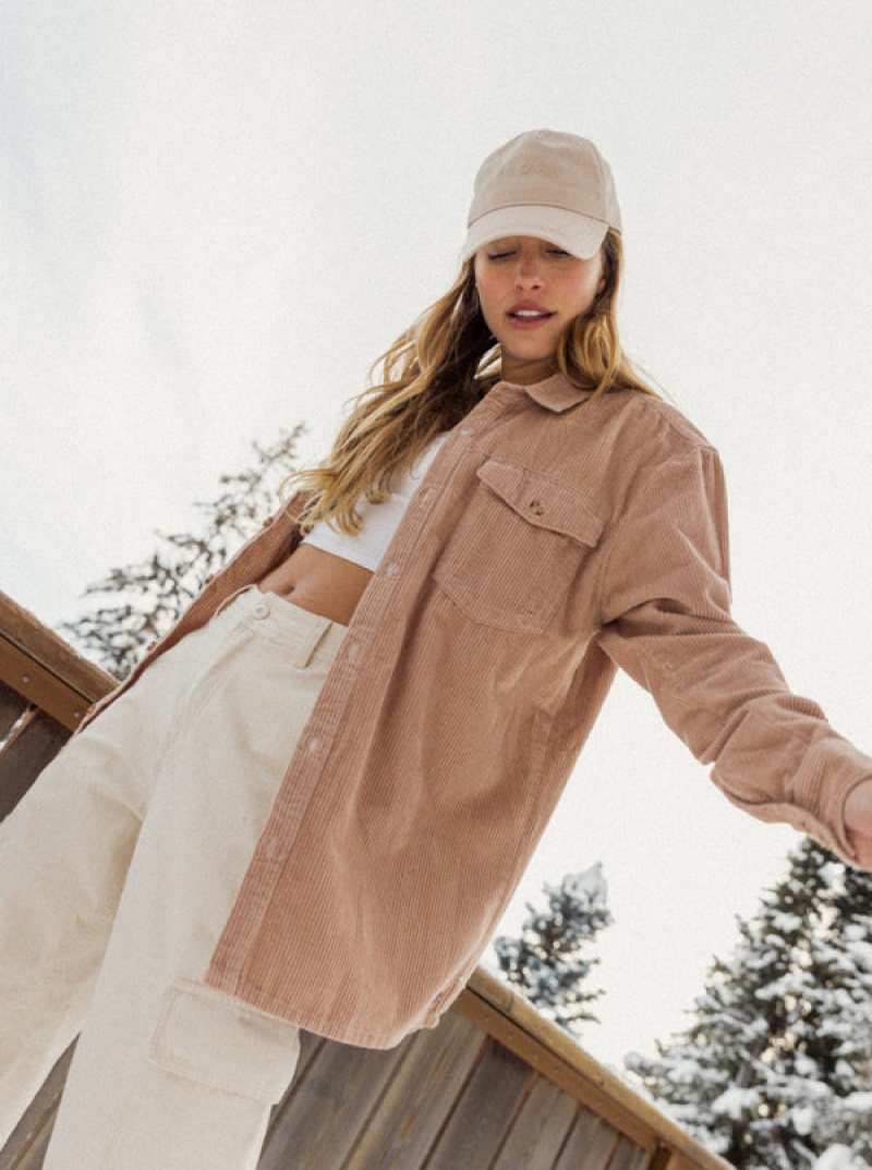 Bundy Roxy Let It Go Corduroy Long Sleeve | XOHV-05689
