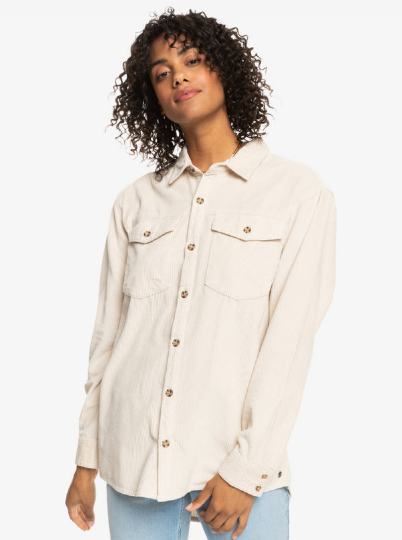 Bundy Roxy Let It Go Corduroy Long Sleeve | ZLDT-58317
