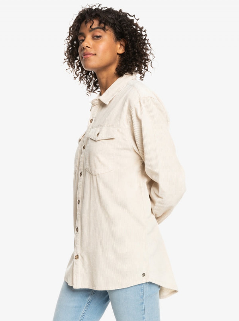 Bundy Roxy Let It Go Corduroy Long Sleeve | ZLDT-58317