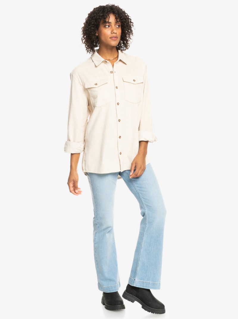 Bundy Roxy Let It Go Corduroy Long Sleeve | ZLDT-58317