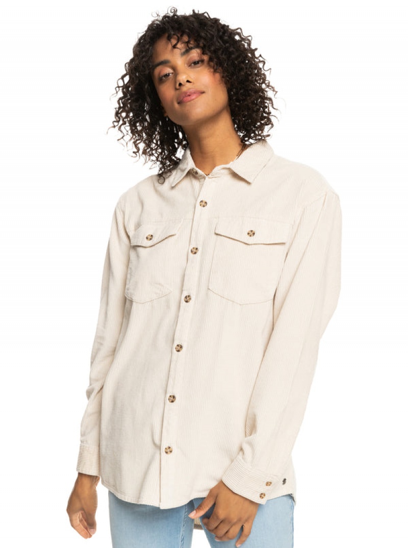 Bundy Roxy Let It Go Corduroy Long Sleeve | WDRJ-71956