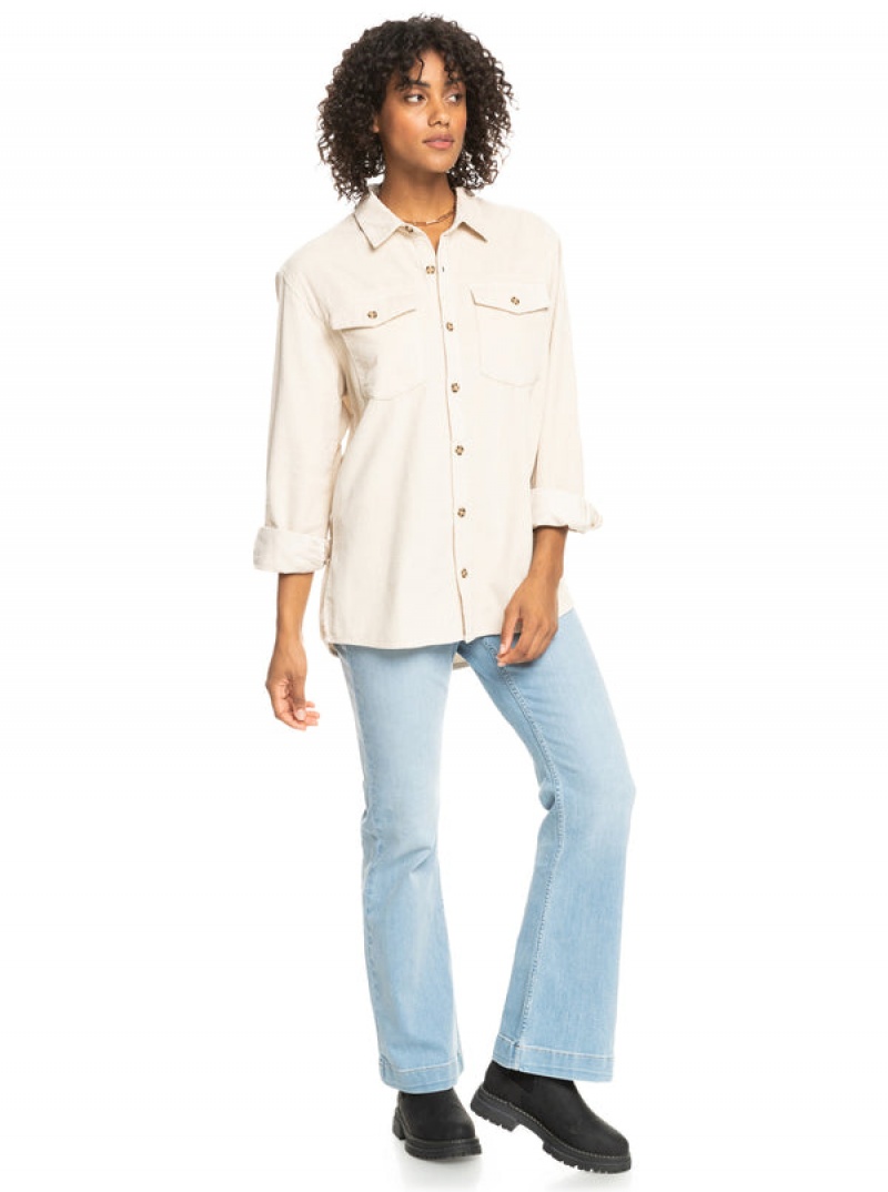 Bundy Roxy Let It Go Corduroy Long Sleeve | WDRJ-71956