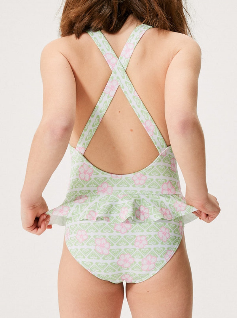 Dívčí Plavky Roxy Hibiline One-Piece | AUGJ-93482