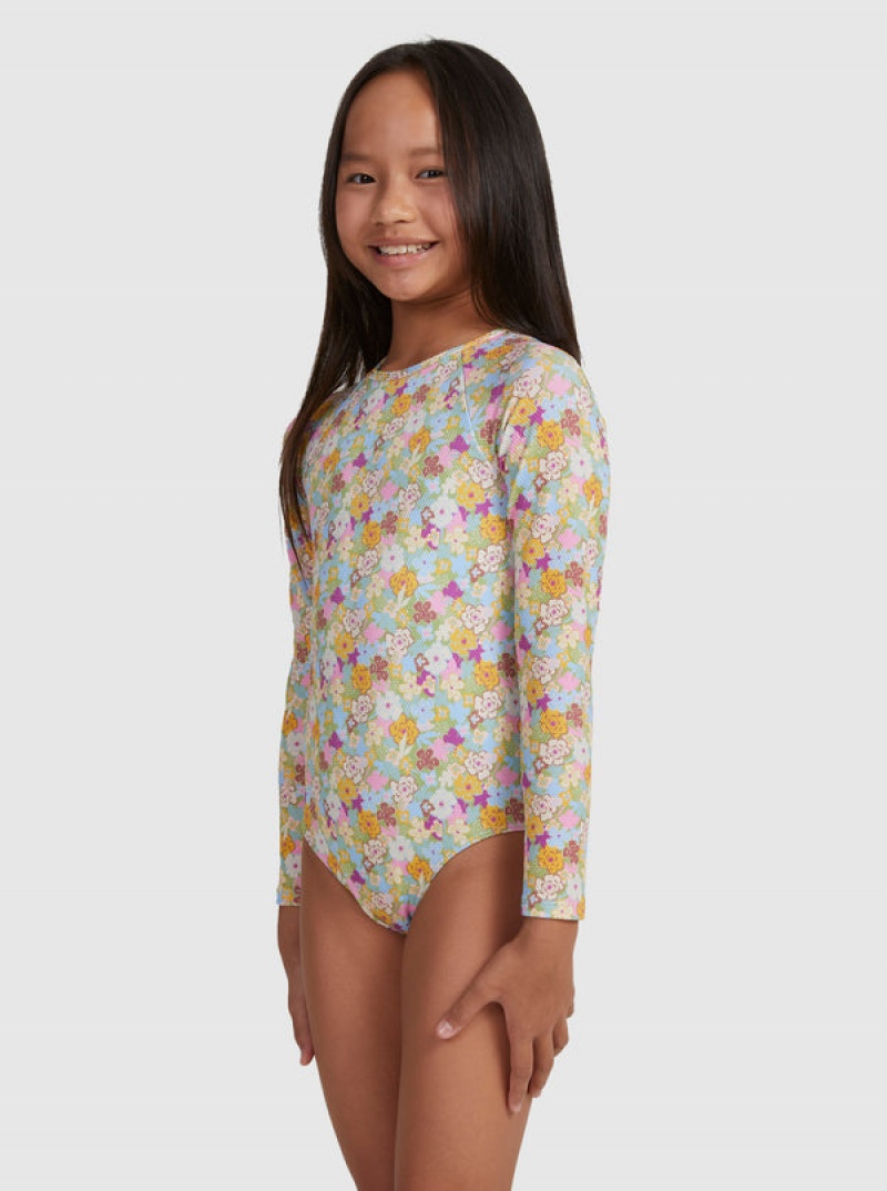 Dívčí Plavky Roxy Nostalgic Seaside Long-Sleeve | SABX-72358
