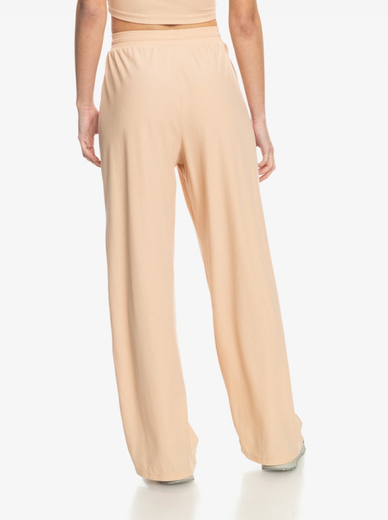 Kalhoty Roxy Rise & Vibe Rib Široké Leg | VIOY-28917