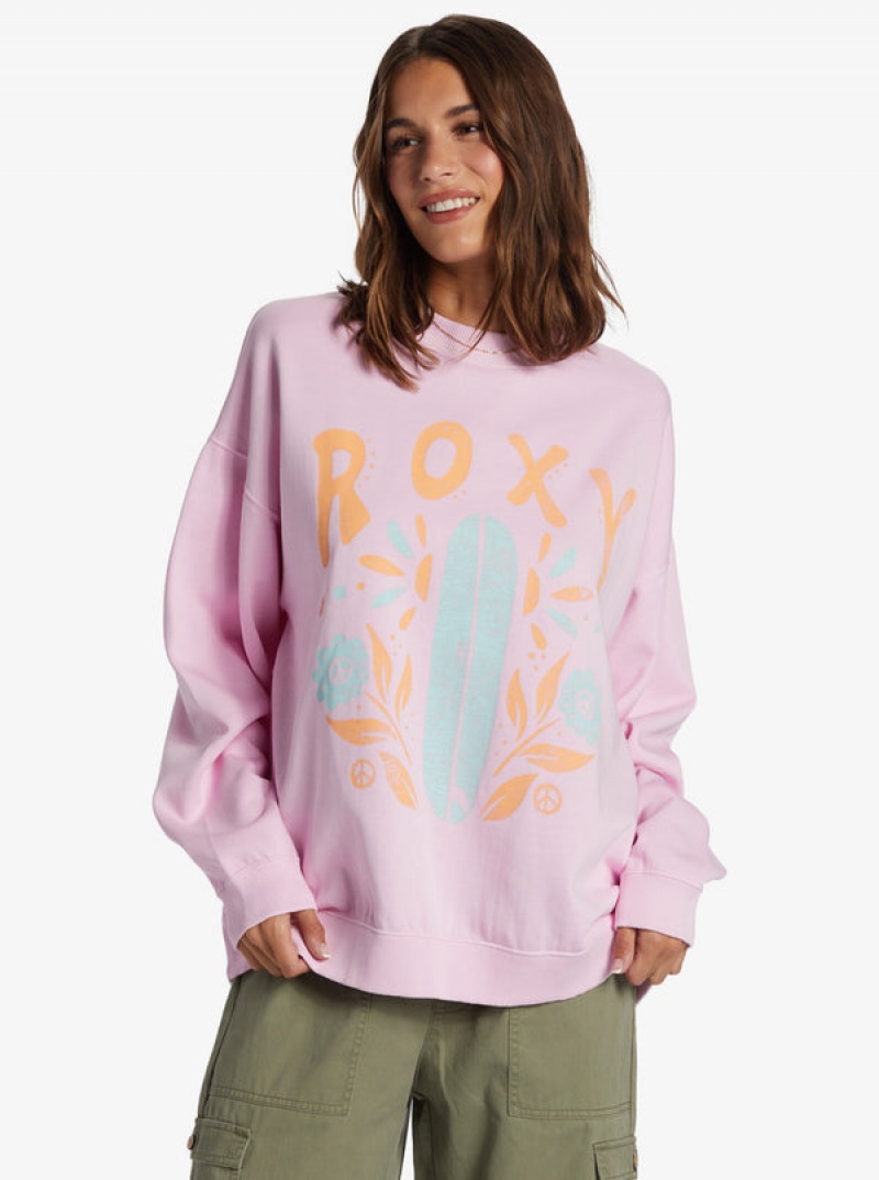 Loungewear Roxy Lineup Oversized Crew Neck | XZUC-84726