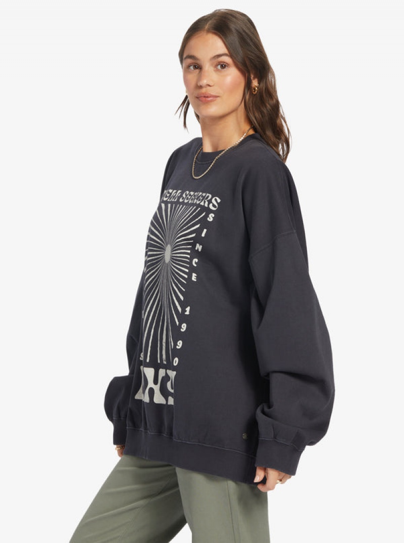 Mikina s Kapucí Roxy Lineup Oversized Crew Neck | RBXS-85349