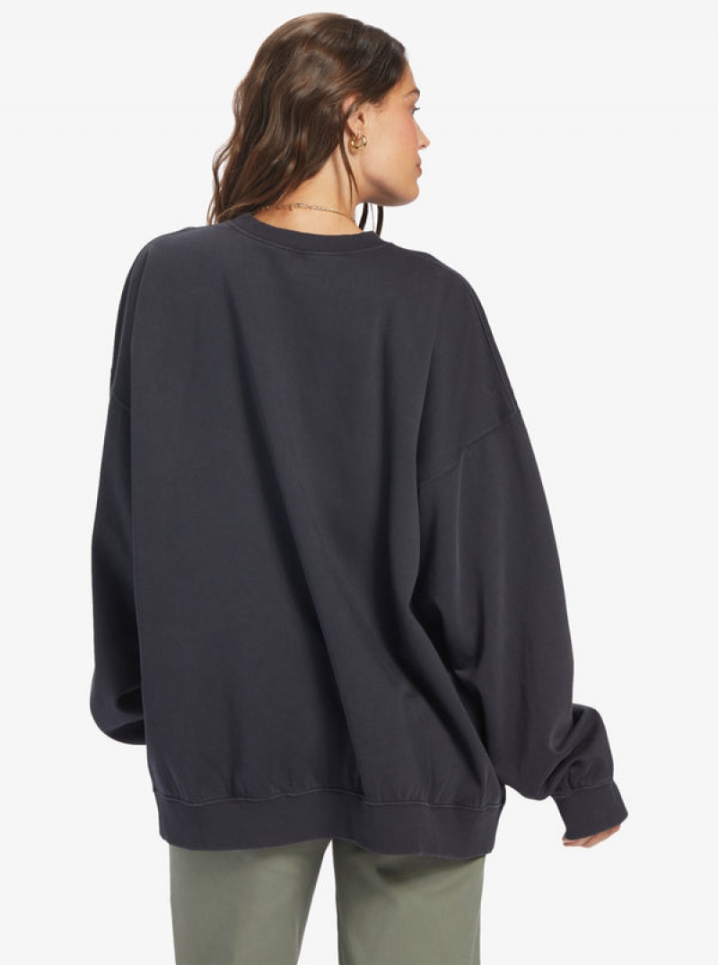Mikina s Kapucí Roxy Lineup Oversized Crew Neck | RBXS-85349