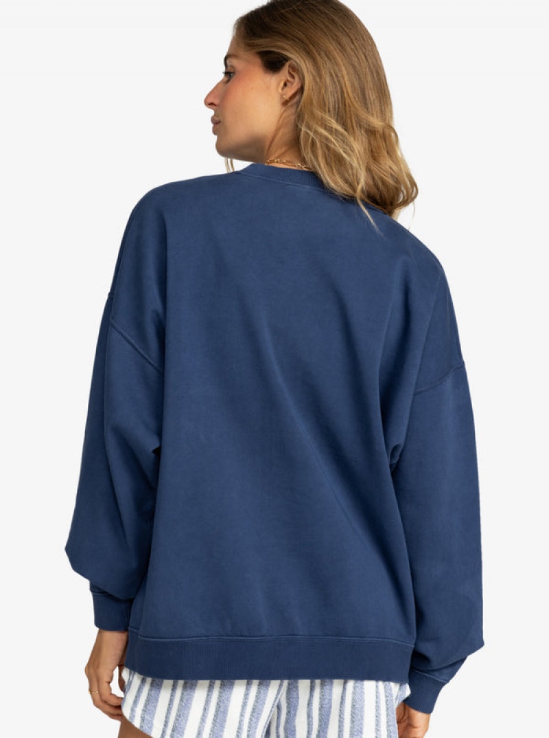 Mikina s Kapucí Roxy Lineup Oversized Crew Neck | RVIX-87645