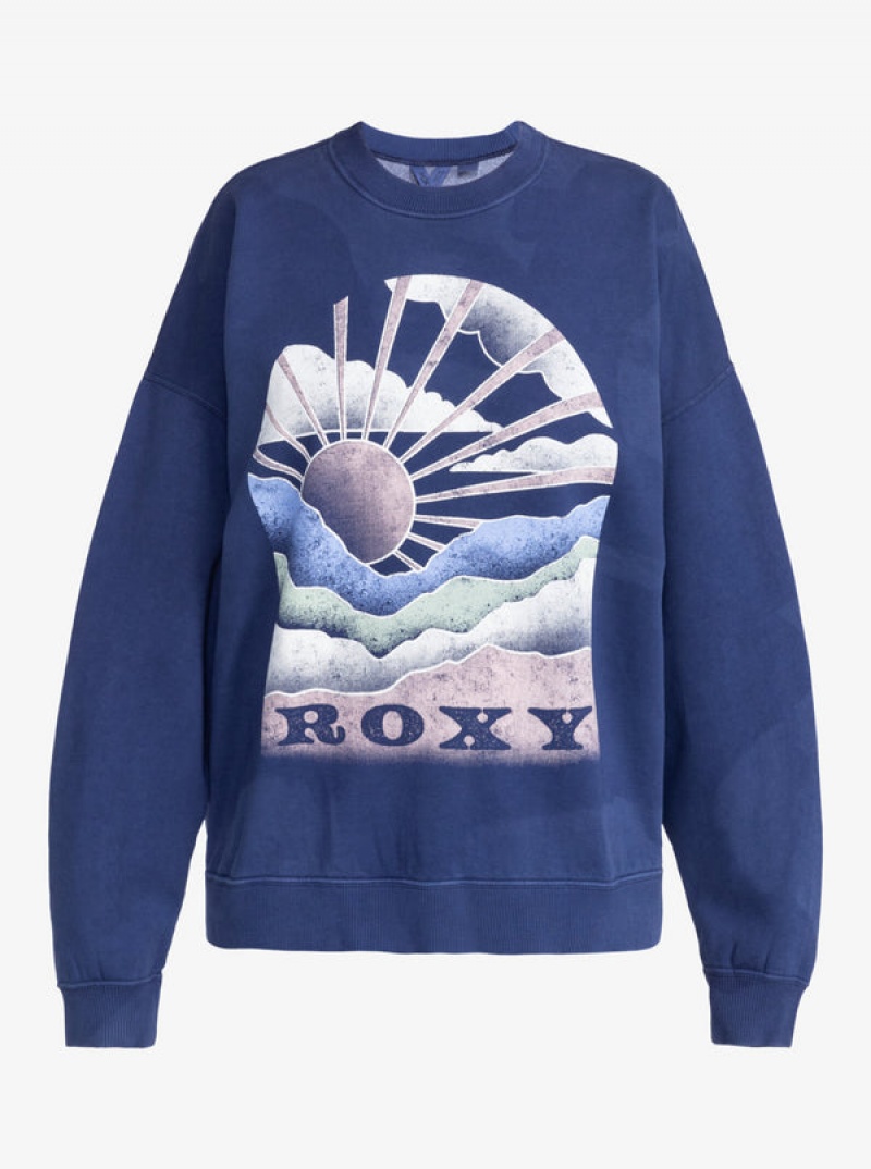Mikina s Kapucí Roxy Lineup Oversized Crew Neck | RVIX-87645