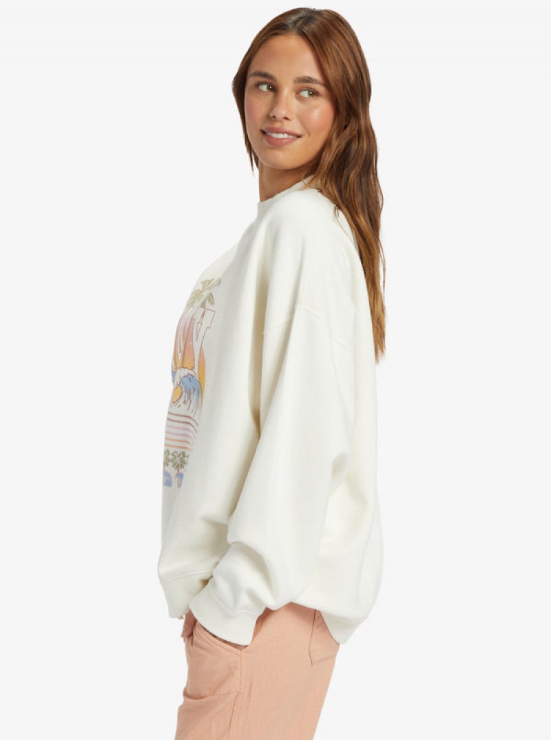 Mikina s Kapucí Roxy Lineup Oversized Crew Neck | WECS-46190