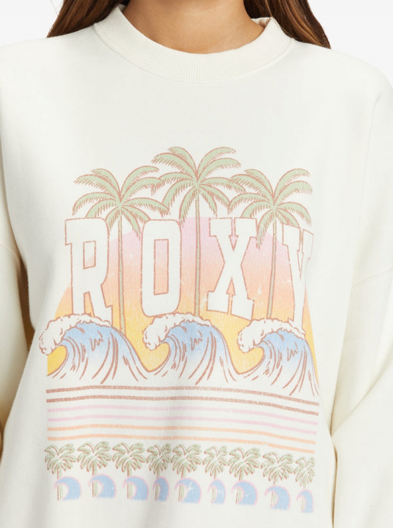 Mikina s Kapucí Roxy Lineup Oversized Crew Neck | WECS-46190