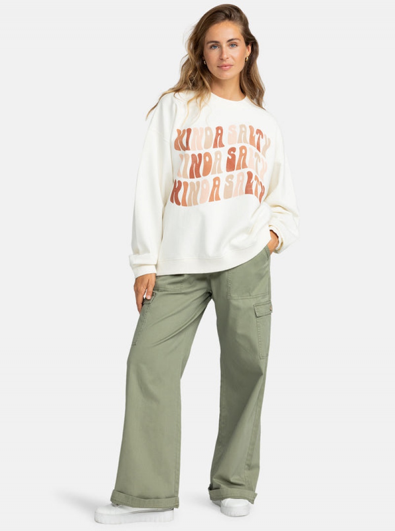 Mikina s Kapucí Roxy Lineup Oversized | MOLT-54836