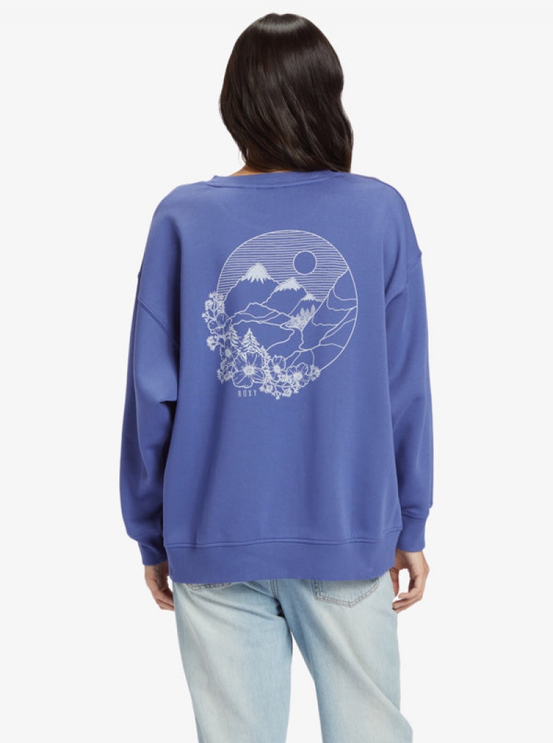 Mikina s Kapucí Roxy Morning Hike Crew Neck | LCVX-42719