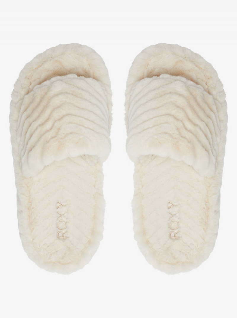 Sandály Roxy Slippy Faux Fur | IUME-52137