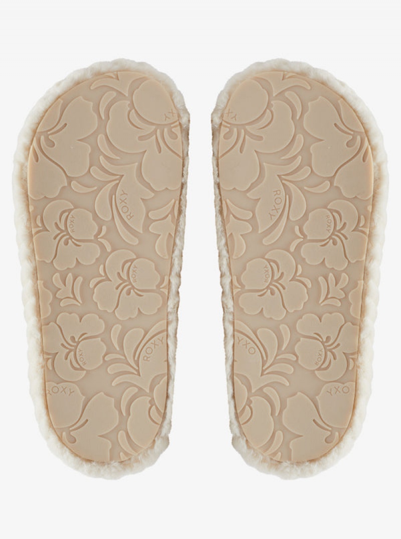 Sandály Roxy Slippy Faux Fur | IUME-52137