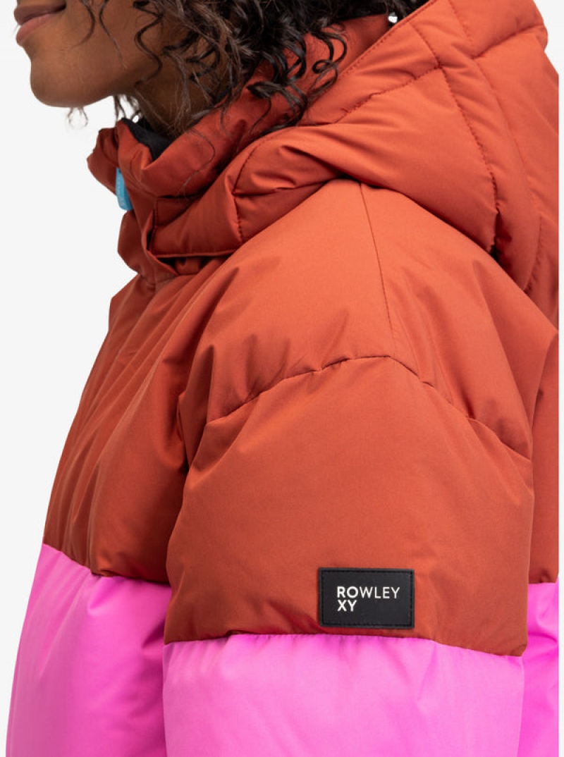 Snowboardové Bundy Roxy ROWLEY Block Puffer Technical | HCLQ-37152