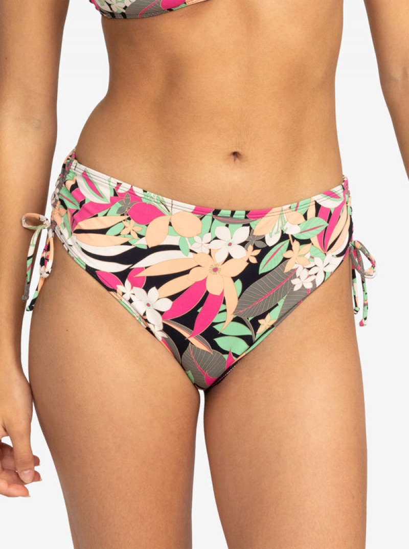 Spodní Díl Bikin Roxy Printed Beach Classics Moderate Side-Tie | LGPU-96214