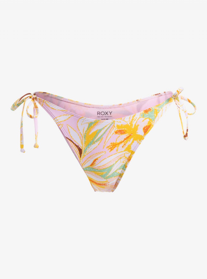 Spodní Díl Bikin Roxy Printed Beach Classics Tie Side High Leg Cheeky | LHMK-86943