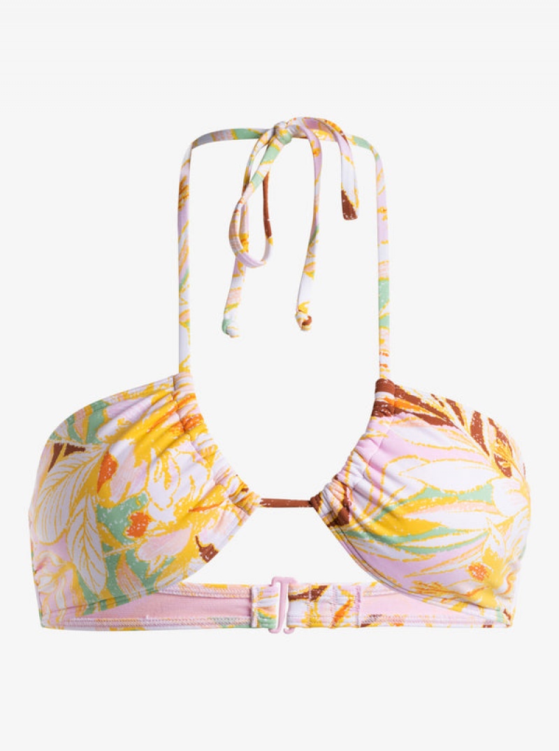 Topy Do Bikin Roxy Printed Beach Classics Módní Triangle | KXTW-32157