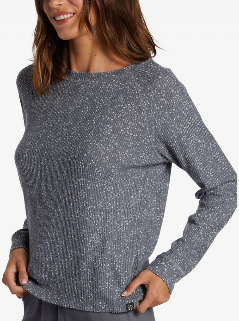 Topy Roxy Anchors Away Crew Rib Crew Neck | CLWP-26358