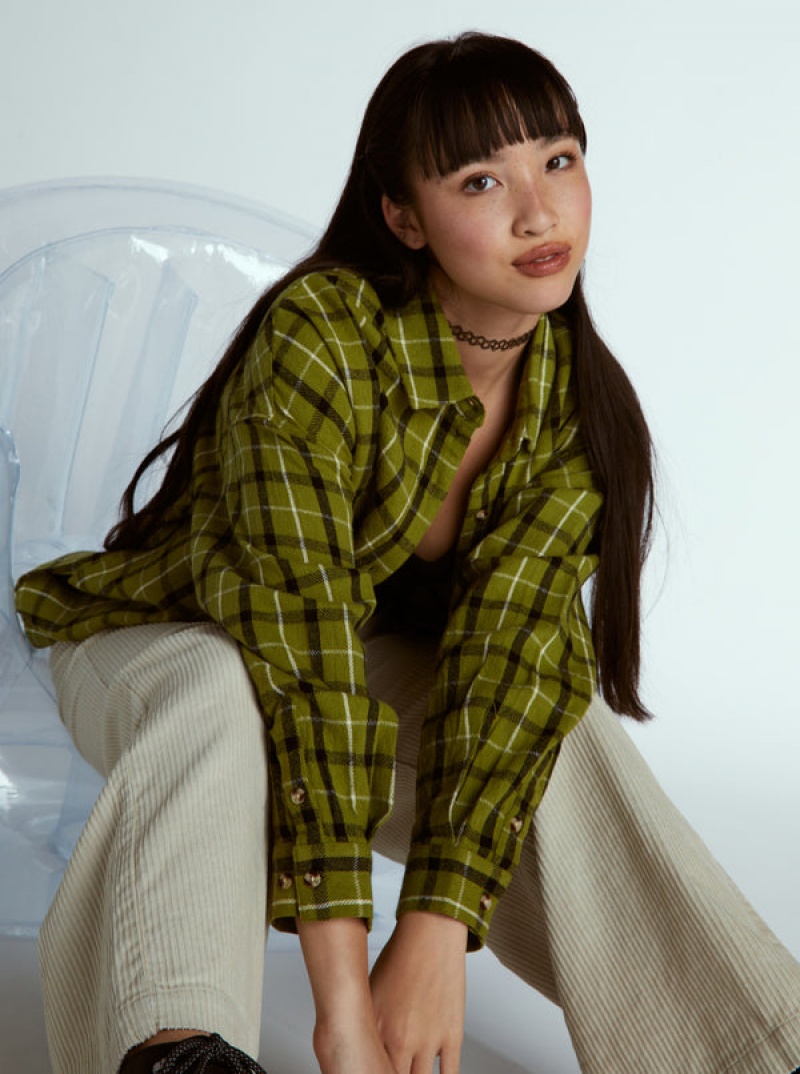 Topy Roxy Chloe Kim Oversized Flannel | FHKP-19374