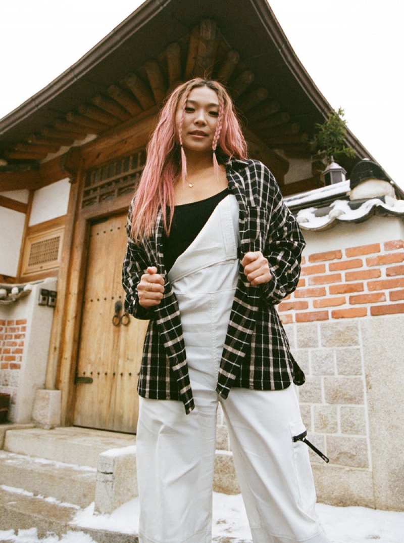 Topy Roxy Chloe Kim Oversized Flannel | YKFC-83945