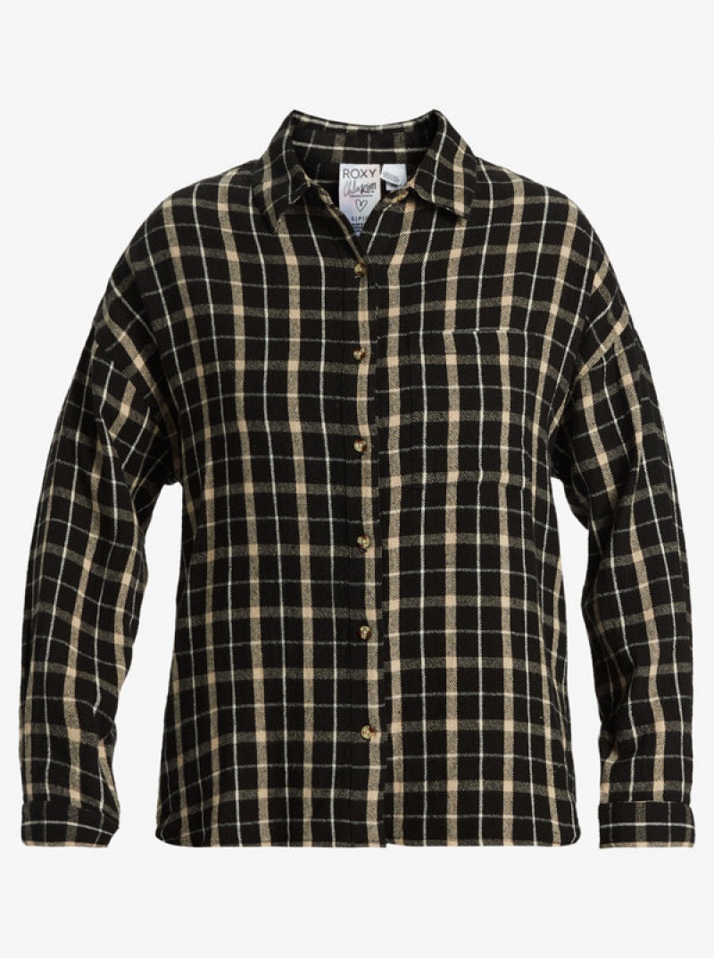 Topy Roxy Chloe Kim Oversized Flannel | YKFC-83945