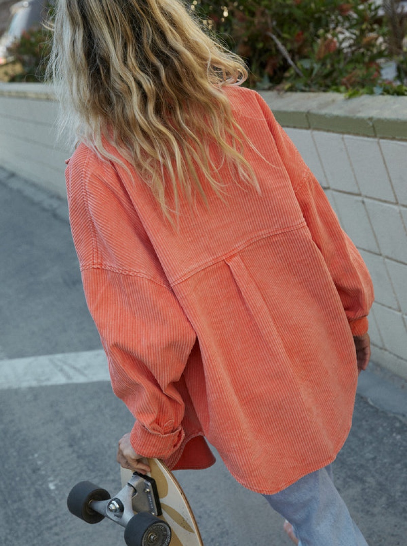 Topy Roxy Kick Back Washed Corduroy Long Sleeve | TLMX-69702