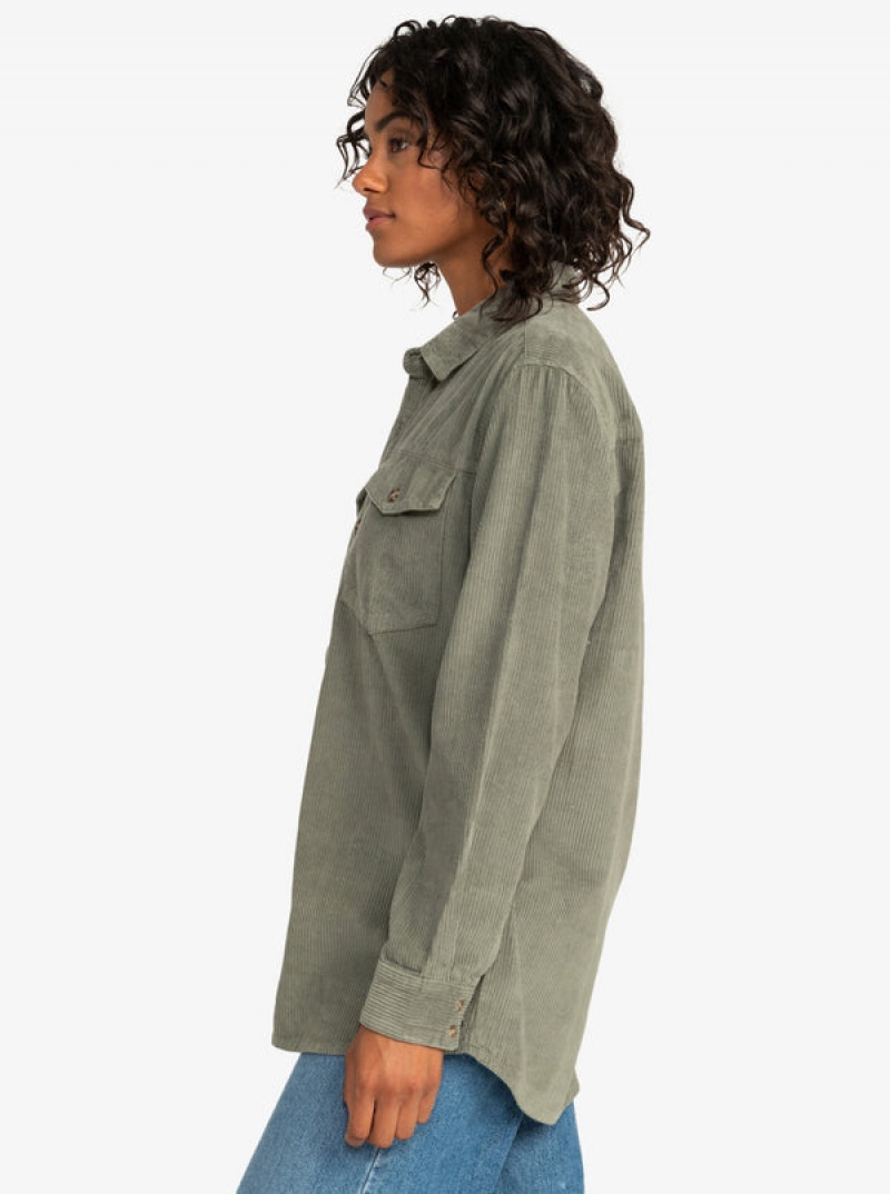 Topy Roxy Let It Go Corduroy Long Sleeve | TEXB-12079