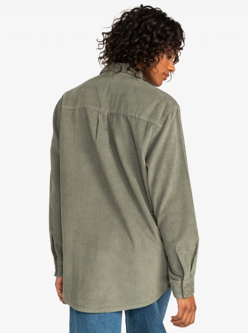 Topy Roxy Let It Go Corduroy Long Sleeve | TEXB-12079