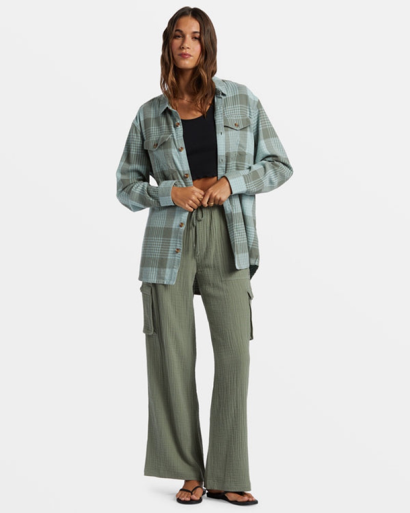 Topy Roxy Let It Go Flannel Long Sleeve | GMAT-75698