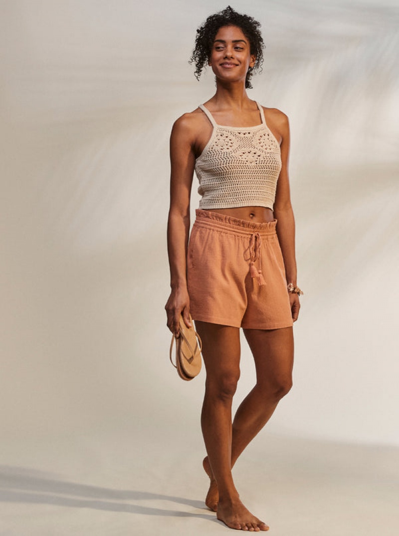 Topy Roxy Malibu Crush Pletené Halter | VGWU-03451