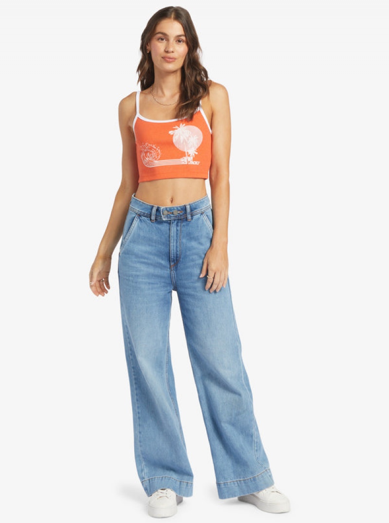 Topy Roxy Retro Surf Bez Rukávů Muscle | HGWO-09623
